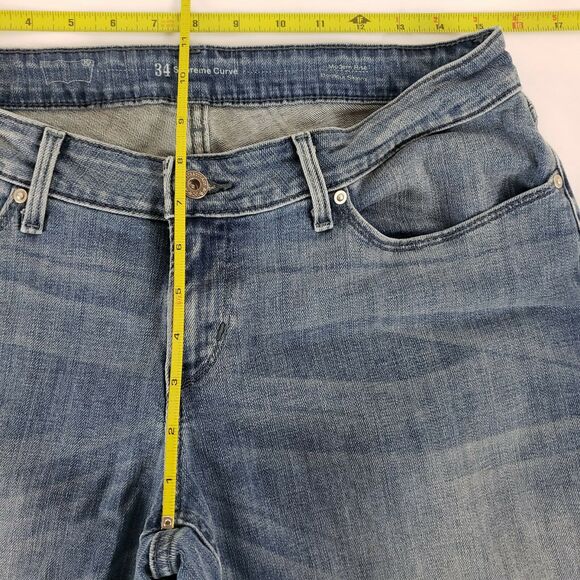 Levi's Women's Size 34 Supreme Curve Modern Rise Bootcut Skinny Blue Medium Wash - Picture 6 of 10